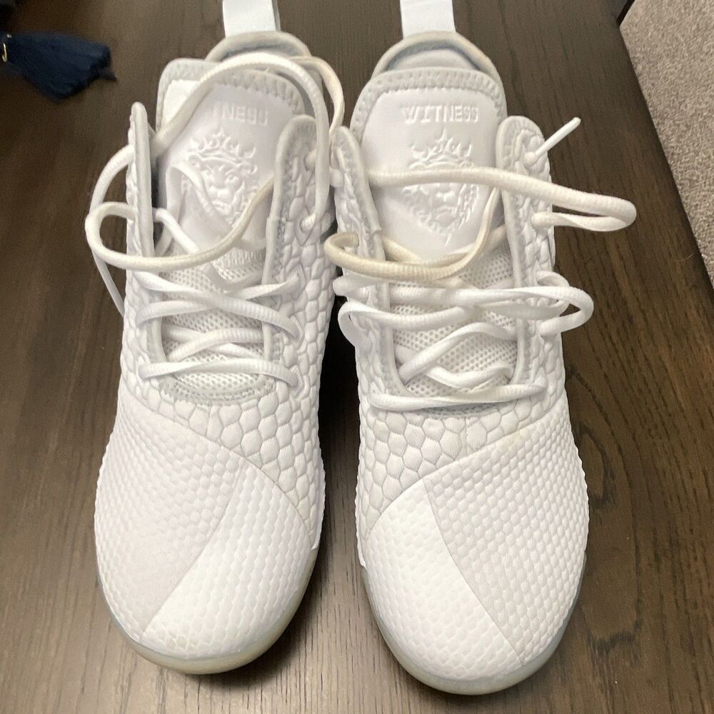 Nike LeBron Witness 3 White Chrome Men's Low Top Lace-Up Sneakers AO4433-101